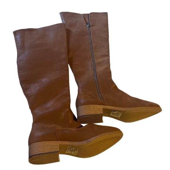 Maurices Chestnut Heeled Boots - Picture 1 of 7